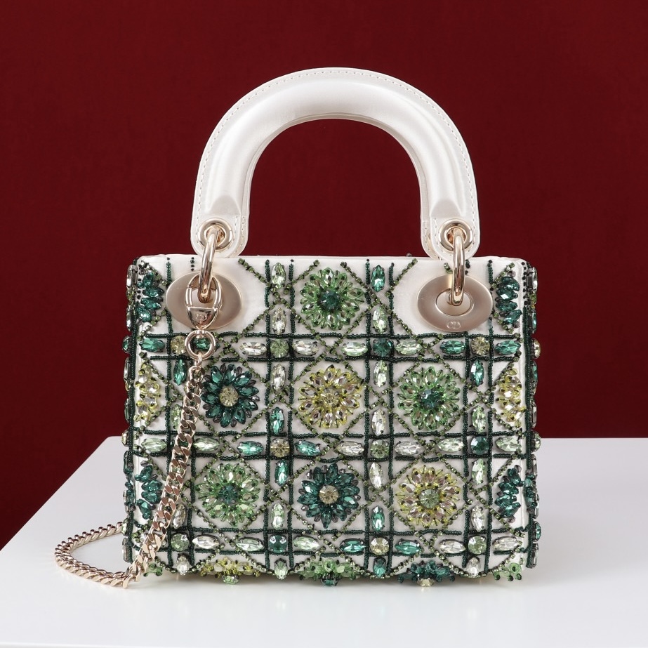 IMG_7551 DIOR lady dior-tas Flower Cannages Calfskin - 图片 4