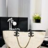 CHANEL Small Shopping Bag Ecru & Black