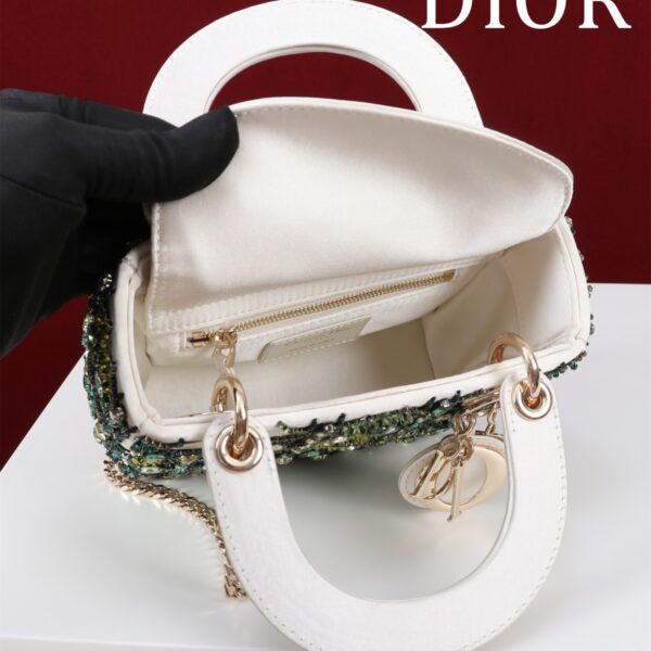 dior lady dior tas flower cannages calfskin