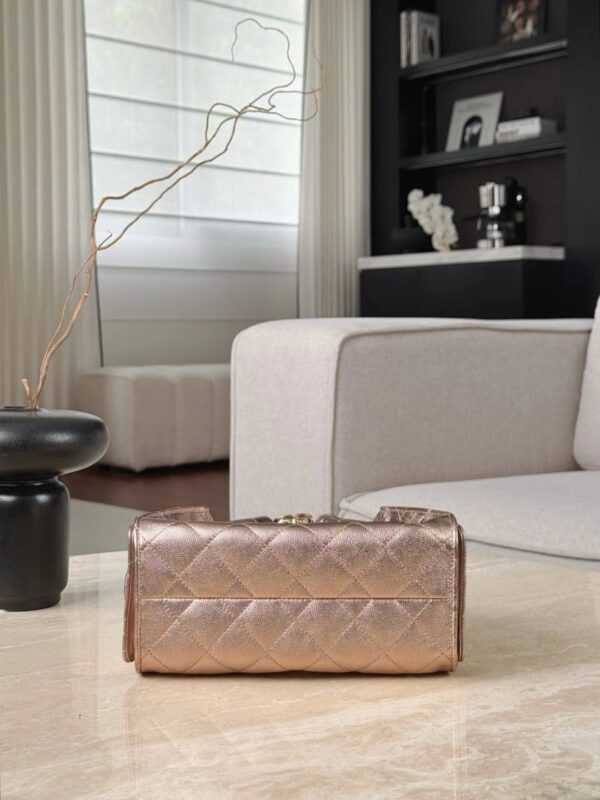 CHANEL 26C 25Bag Caviar leather In Metallic Rose Pink