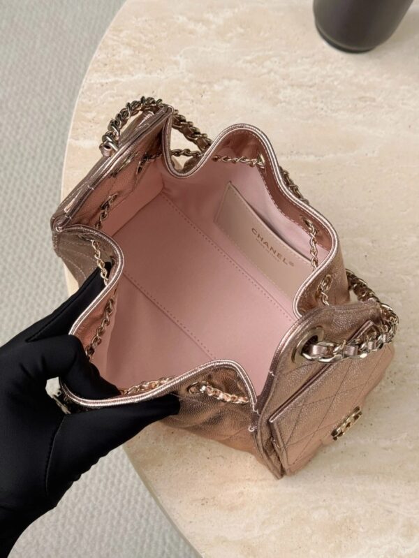 CHANEL 26C 25Bag Caviar leather In Metallic Rose Pink