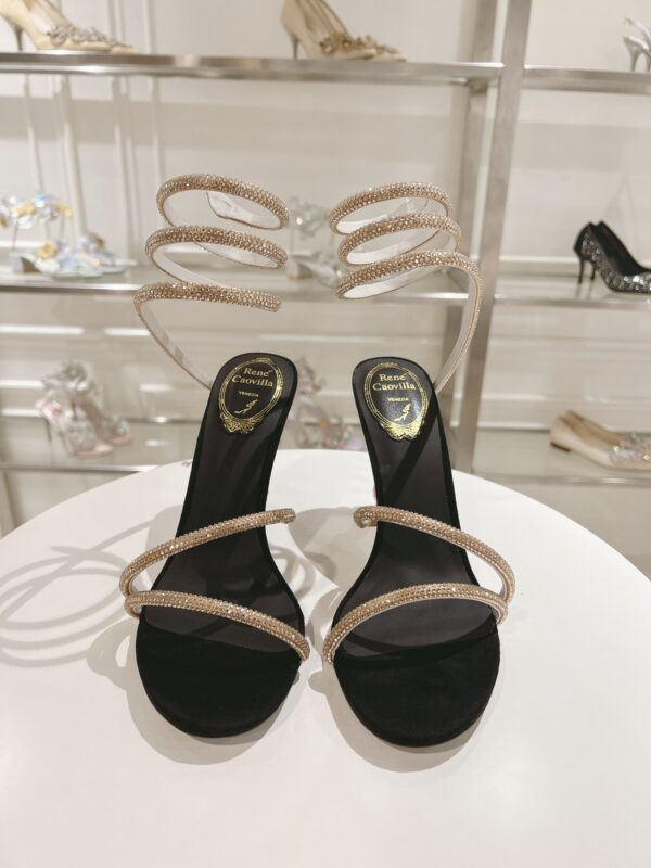 rene caovilla margot jewelled snake sandals