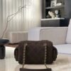 CHANEL 25K Metallic Quilted Bowling Bag in Calfskin,