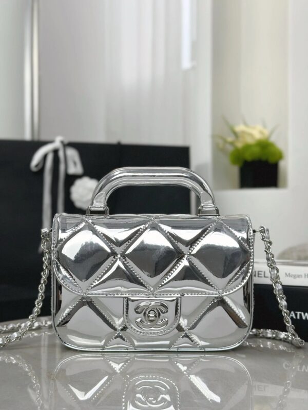 CHANEL Clutch with Chain Mirror Calfskin