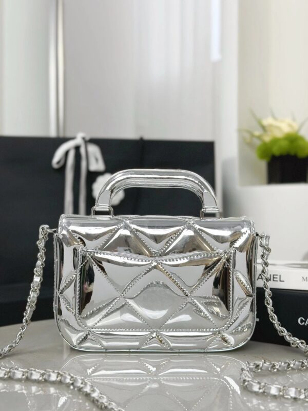 CHANEL Clutch with Chain Mirror Calfskin
