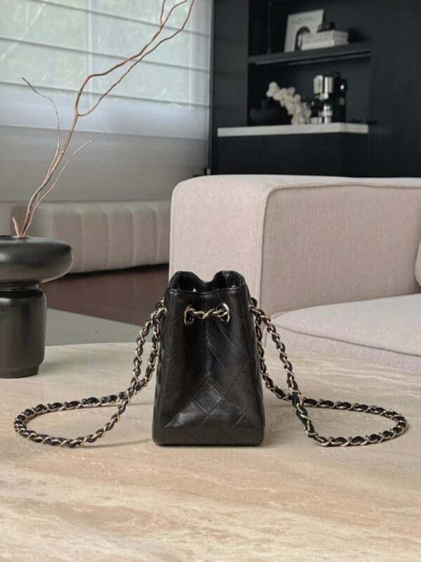 CHANEL Grained Embossed Calfskin Leather Hobo Bag