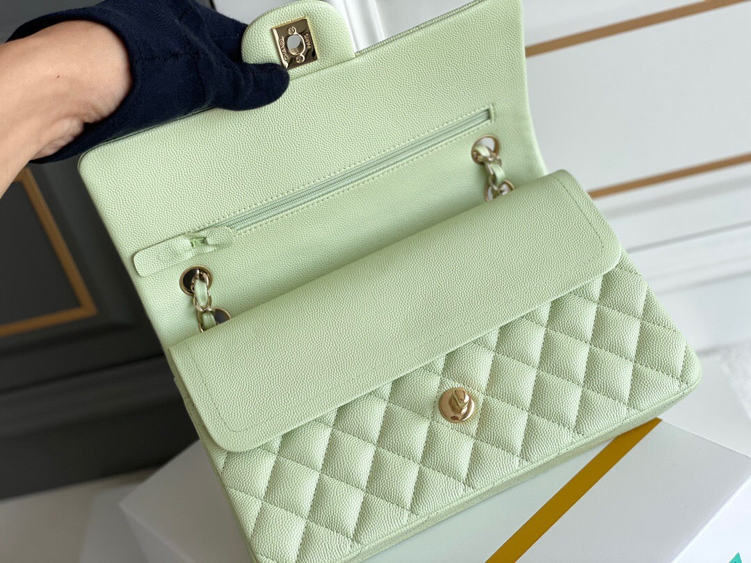 IMG_8185 CHANEL Classique Flap Medium Handbag Caviar Leather - 图片 6