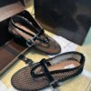 ALAIA BALLET FLATS IN FISHNET