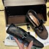 ALAIA BALLET FLATS IN FISHNET