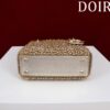 Micro Lady dior Embroidered Pearl Decoration, Calfskin and Satin