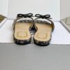 DIOR Bow Slide Deep Blue Dior Oblique Embroidered Cotton