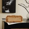 CHANEL MINI Fringe Kelly Dark Beige Raffia Wood