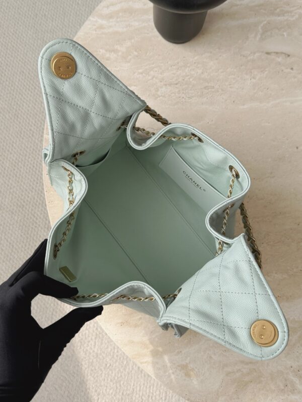 CHANEL 25A Hobo Bag Caviar leather In Mint Green