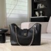 CHANEL Tote Bag Grained Calfskin