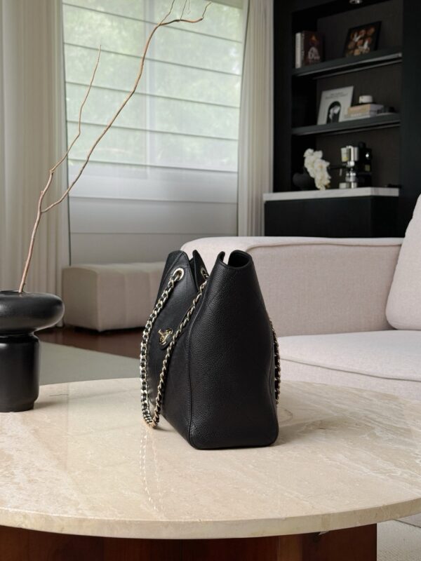 CHANEL Tote Bag Grained Calfskin