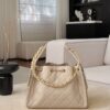 CHANEL 25A Hobo Bag Caviar leather In Beige