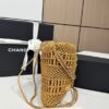 CHANEL 22 Mini Handbag Metallic Calfskin Macrame & Gold-Tone Metal Gold