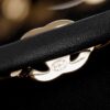 CHANEL Metal Lambskin CC Turnlock Chain Headband Gold Black