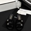 CHANEL Mules Suede Kidskin