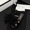CHANEL Mules Suede Kidskin