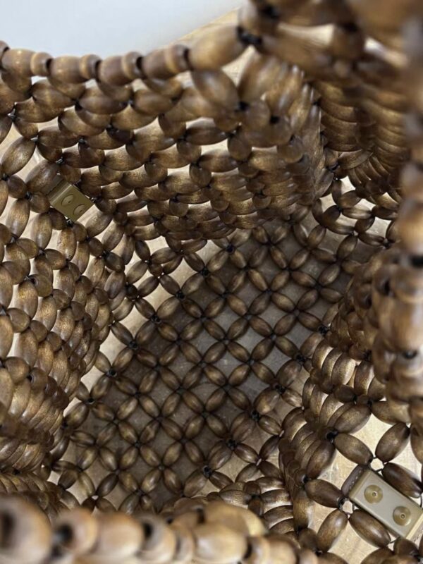 YSL Le 5 À 7 Beaded Bag Light Wood