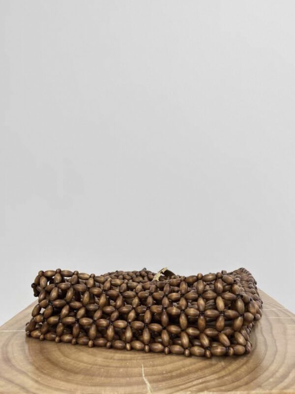 ysl le 5 À 7 beaded bag light wood