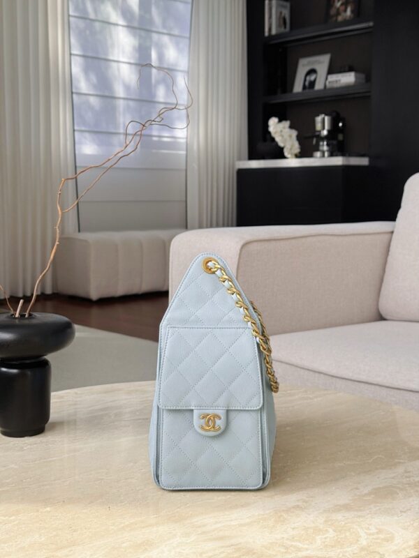 CHANEL 25A Hobo Bag Caviar leather In Light Blue