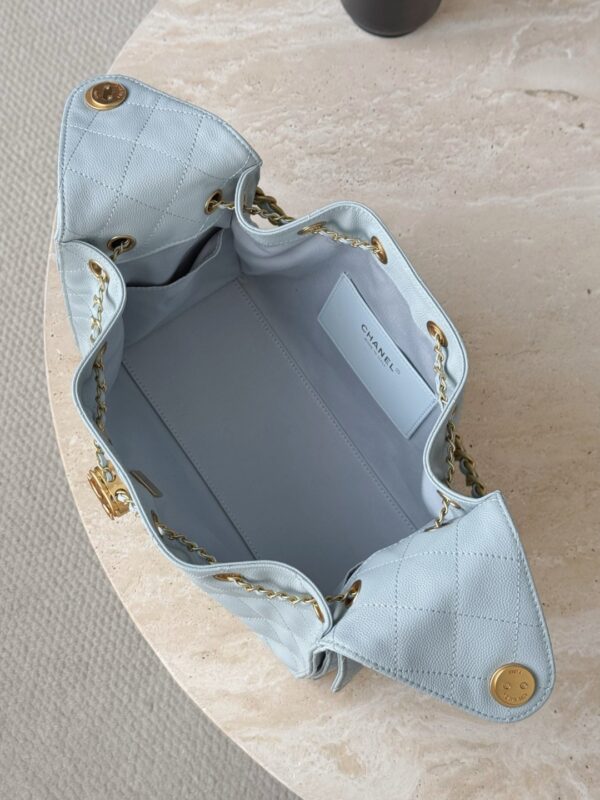 CHANEL 25A Hobo Bag Caviar leather In Light Blue