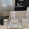 CHANEL 25A Hobo Bag Caviar leather In Silver