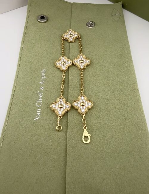vca vintage alhambra pendant full diamonds