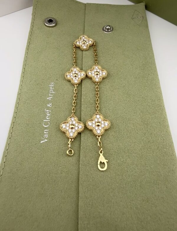 vca vintage alhambra pendant full diamonds