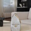CHANEL 25A Hobo Bag Caviar leather In Silver