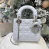 Mini Lady Dior Bag with Chain Two-Tone Blue Cannage Lambskin