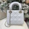 Mini Lady Dior Bag with Chain Two-Tone Blue Cannage Lambskin