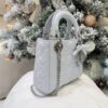 Mini Lady Dior Bag with Chain Two-Tone Blue Cannage Lambskin