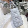 Mini Lady Dior Bag with Chain Two-Tone Blue Cannage Lambskin