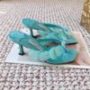 jimmy choo freja 70 aqua green suede paillette sandals