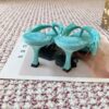 jimmy choo freja 70 aqua green suede paillette sandals