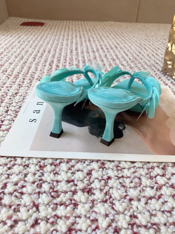 jimmy choo freja 70 aqua green suede paillette sandals