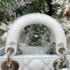 Mini Lady Dior Bag with Chain Two-Tone Blue Cannage Lambskin
