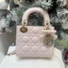 Mini Lady Dior Bag with Chain Two-Tone Pink Cannage Lambskin