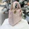 Mini Lady Dior Bag with Chain Two-Tone Pink Cannage Lambskin