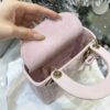 Mini Lady Dior Bag with Chain Two-Tone Pink Cannage Lambskin