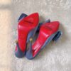 CL Mulazee bow-detail silk taffeta mules