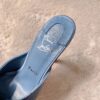 CL Mulazee bow-detail silk taffeta mules