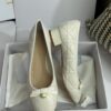 DIOR Ballet Flat Latte Quilted Cannage Calfskin
