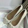 DIOR Ballet Flat Latte Quilted Cannage Calfskin