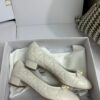 DIOR Ballet Flat Latte Quilted Cannage Calfskin