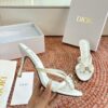 DIOR vintage christian dior 2000s white ‘d’ bow heels