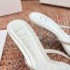 DIOR vintage christian dior 2000s white ‘d’ bow heels